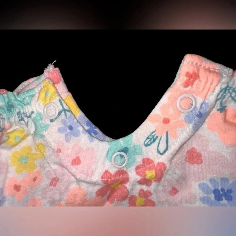 Carter's Multi Floral Cotton Romper 18m